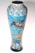 Moorcroft limited edition South Pacific vase by Sian Leeper, 138/300, 36.5cm, with box.