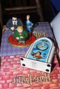 Royal Doulton Harry Potter limited edition Dursley Family and Quidditch Clock, both boxed (2).