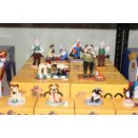 Coalport characters Wallace & Gromit figures and groups, ten pieces with boxes.