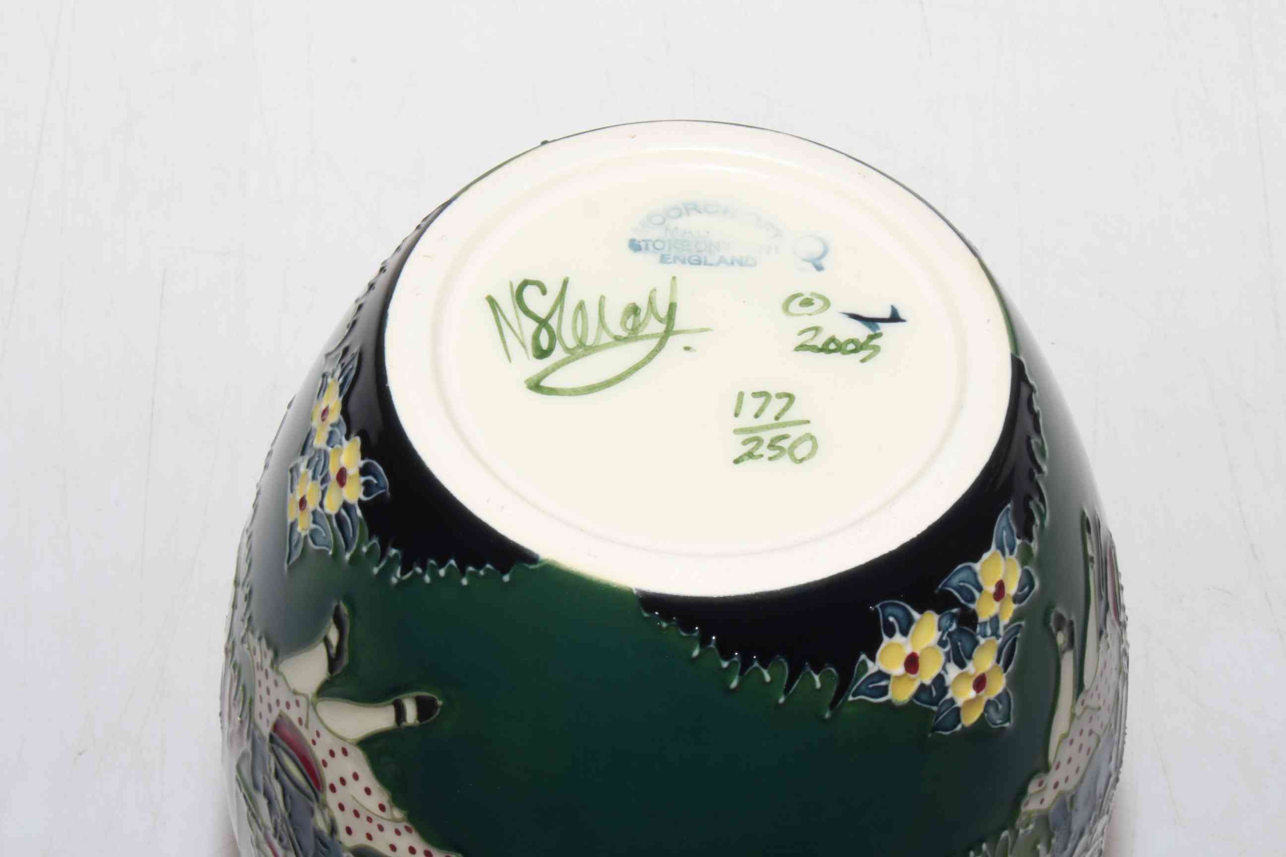 Moorcroft limited edition Little Miss Muffet ginger jar by Nichola Slaney, 177/250, 15cm, with box. - Image 3 of 3