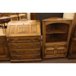 Old Charm four drawer bureau and two door corner cabinet (2).