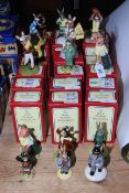 Royal Doulton Bunnykins figures including Sydney 2000 and Ice Hockey, eighteen pieces with boxes.