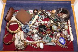 Table top display with jewellery.