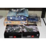 Collection of boxed model aircraft.