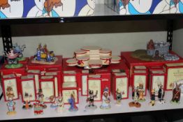 Royal Doulton Bunnykins, a collection of seventeen figures with mismatched boxes, occasion stand,