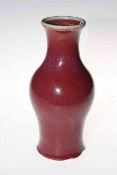 Chinese Sang-de-Boeuf glazed vase, 23.5cm.