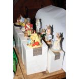 Royal Doulton Bunnykins Classics, eight pieces including Sandcastle money box,