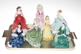 Collection of seven Royal Doulton ladies including Faith, First Dance and Special Occasion.