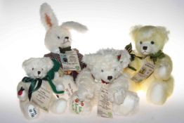 Four limited edition Hermann Teddy Bears including Lucky, Little Spring Bear,