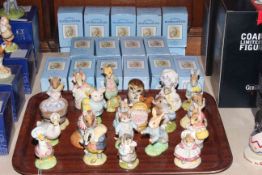 Royal Doulton Beatrix Potter figures, collection of twenty boxed pieces.