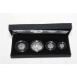 Royal Mint The 2008 UK Britannia Four Coin Silver Proof Set, including: 1oz, 1/2oz,