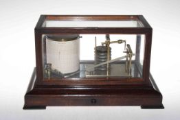 Oak cased barograph.