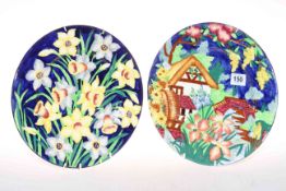 Two Maling plates, 29cm.