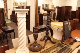 Victorian mahogany toilet mirror,