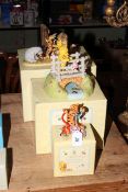 Royal Doulton Winnie-the-Pooh, three boxed pieces, limited edition Pooh Sticks and Push...