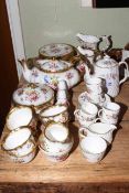 Hammersley Lady Patricia part tea service, some pieces signed F.