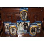 Lord of the Rings, six boxed figures including 'Barbie' 'Arwen' and 'Aragon'.