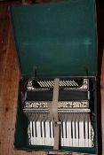 Hohner Verdi II piano accordion with case.