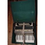 Hohner Verdi II piano accordion with case.