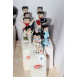 Wade Betty Boop, nine limited edition figures, with boxes.