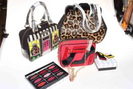 Four designer handbags including Lulu Guiness.