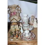 Four Coalport ladies including Karen, Montpelier Walk, Minuettes and Party Time,