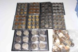 Collection of antique to QEII worldwide coinage (loose and in albums).