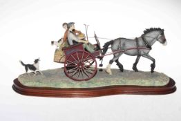 Border Fine Arts limited edition James Herriot horse and trap, signed E. McAllister.