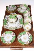 Twenty two piece Coalport Batwing part tea service.