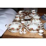 Collection of Royal Albert Old Country Roses including tureens, approximately fifty pieces.