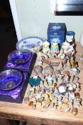 Collection of Wade Whimsies, character jugs, Ringtons, etc.