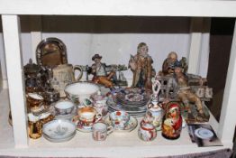 Collection of antique Chinese porcelain (eight pieces), Capo di Monte, silver plated ware, etc.