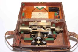 E.R. Watts & Son Ltd engineers level in original box with certificate dated 1947.