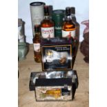 Speyside single malt Scotch whisky 70cl, two litre and a 350ml of Famous Grouse,