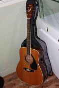 Guitar marked Yamaha FG-420Awith case.