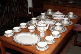 Forty eight piece Minton 'Grasmere' dinner and tea service.