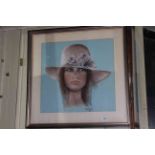P.B. Butler, pastel portrait, signed and dated 1971, 45cm by 46cm, in contemporary glazed frame.