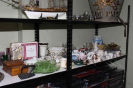 Collection of china and glass including Royal Doulton, Rosenthal, Wedgwood Beatrix Potter,