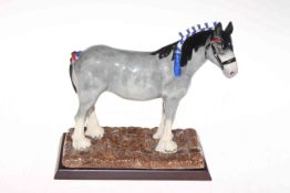 Royal Doulton Clydesdale RDA 55 with box, 20cm high.