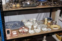 Minton Haddon Hall, approximately fifteen pieces, Masons Mandalay, Aynsley Orchard Gold,