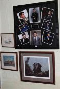 Framed Michael Buble montage with COA,