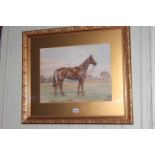 DM & EM Alderson, Study of a Stallion, watercolour, signed and dated 1932-3 lower right,