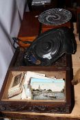 Marco Cortesi Barbus Severn fishing reel, flying helmet, microscope in box,