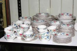 Booths Floradora part dinner service including gravy boat, dinner plates, jugs, etc,