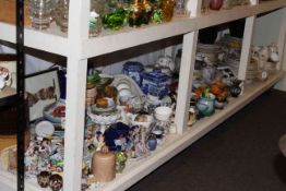 Collection of Victorian porcelain, West German vase, Wade decanter, Oriental china, stoneware jar,