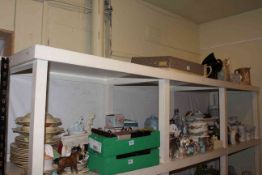 Large collection including Royal Doulton Syren, costume jewellery, Victorian teawares,