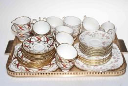 Minton Suzanne and Royal Stafford half tea sets.