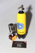 Citizen Pro-Master limited edition Divers watch with aqualord case and stand n Pro-Master limited