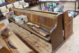 Two 3.6 metre solid oak pews.