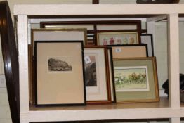 Collection of paintings, pictures and etchings.